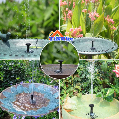 1.5W Mini Solar Fountain Pump Power Panel Kit Solar Panel Water Pump for Garden Pool Water Fountain Indoor Bird Bath